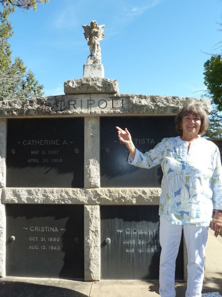 Susanne Salvestrin at St. Helena's Holy Cross Cemetery